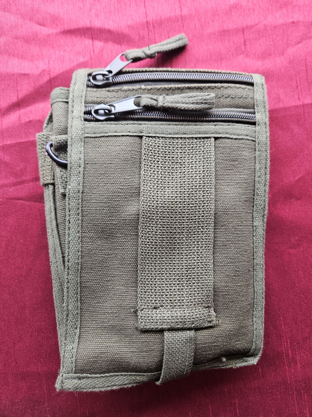 Olive Canvas Crossbody Tote Bag - Unbranded